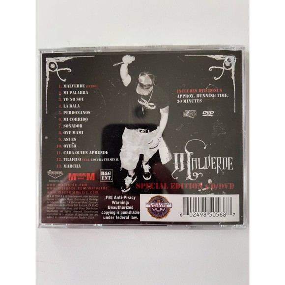 Malverde Mi Palabra Special Edition CD/DVD New Sealed Hype Sticker 2006 Machete - Picture 2 of 3
